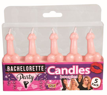 Image de Ensemble de 5 chandelles pénis 