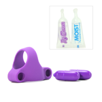 Image de Squeeze Play Silicone Couples Cock Ring in Purple  ***RUPTURE DE STOCK***