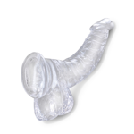 KING COCK CLEAR 7.5'' WITH BALLS