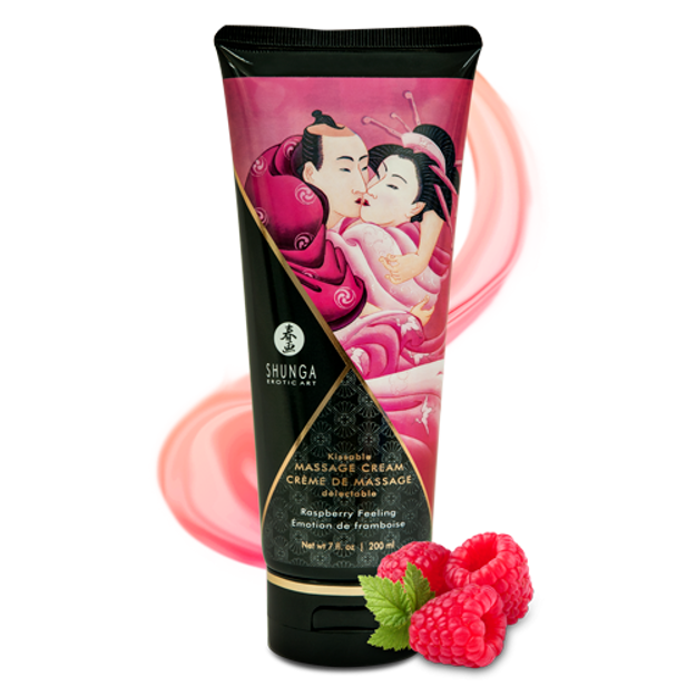 REME DE MASSAGE COMESTIBLE FRAMBOISE