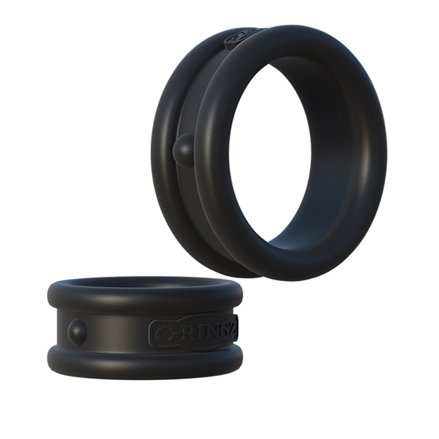 C-RINGZ MAX WIDTH SILICONE RINGS NOIR