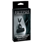 FF LTD Vibrating Silicone Nipple Lassos - Black