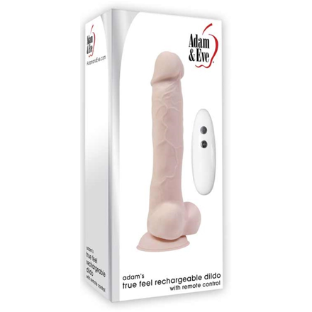 ADAM'S TRUE FEEL RECHARGEABLE DILDO 7''