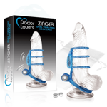 Vibrating - Dual Vibrating Cock Cage - Blue