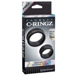 C-RINGZ MAX WIDTH SILICONE RINGS NOIR