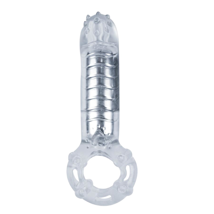 HERO COCKRING & CLITORAL MASSAGER – CLEAR