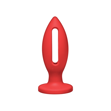 Kink - Wet Works - Lube Luge - Premium Silicone Plug - 4" Red