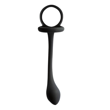 MY COCKRING COCKRING WITH BUTTPLUG-BLACK