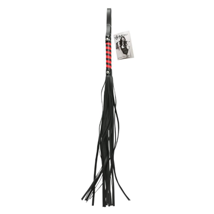 Red & Black Stripe Flogger