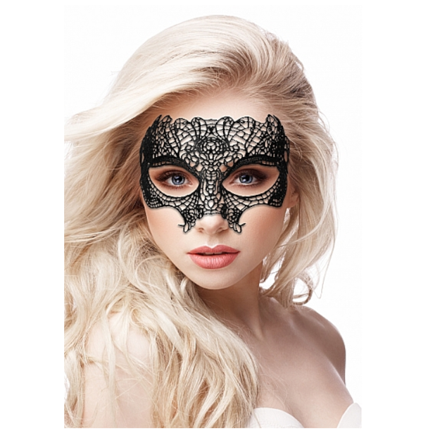 Princess Black Lace Mask - Black