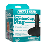 Vac-U-Lock™ Large Black Suction Cup Plug