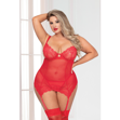 Chemise Half Cup Red – Queen- STM