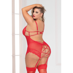 Chemise Half Cup Red – Queen- STM