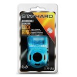 Stay Hard - Rechargeable 5 Function Cock Ring - Blue