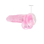 REALROCK 7" / 18 cm Realistic Dildo With Balls - Pink