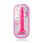 Neo - 7.5 Inch Dual Density Cock - Neon Pink