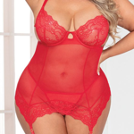 Chemise Half Cup Red – OSXL- STM