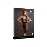 Le Désir Knee Length Lace and Fishnet Dress OS