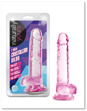 Naturally Yours 7" Crystalline Dildo Rose