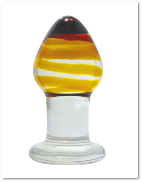 Nobü Glass Gems – G.10 Plug – Amber