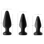 Light Up Silicone Anal Plug - Large