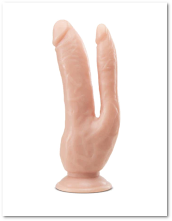 Dr. Skin - 8 Inch Dual Penetration Cock - Vanilla