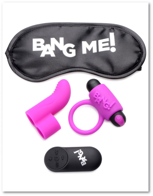 Bang! Couple's Kit Remote Control C-Ring & Finger Vibe Kit