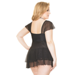 Coquette- Babydoll 3712X BLK/SIL 1X2X