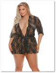 Barely Bare-LACE ROBE OSXL & Mini Vibrant EV006993