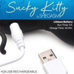 Sucky Kitty 7X Clitoral Stimulator Blk