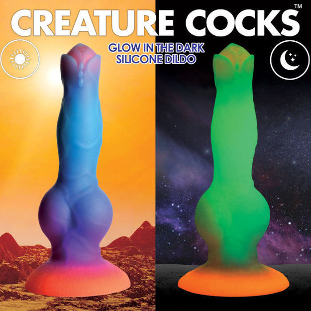 Creature Cocks - Glow-in-the-Dark Silicone Alien Dildo
