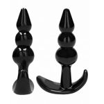 No. 80 - 4 Pièces Butt Plug Set - Black