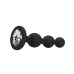 Silicone Beaded Diamond Butt Plug - OU480BLK