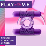 Play With Me - Double Play - Dual Vibrating Cock Ring - Purple BL-77101