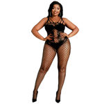 MOONLIGHT PLUS BODYSTOCKING MODEL 4  BLK OSXL