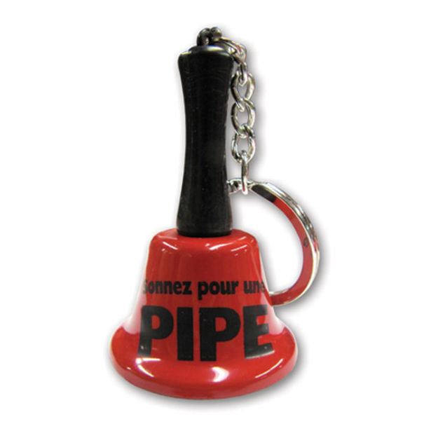 Porte-clé  clochette Sonnez pour une pipe