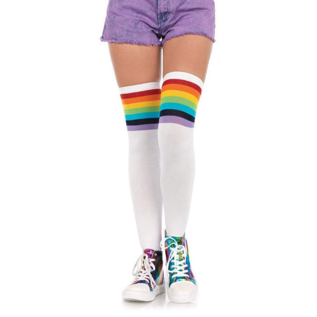 Leg Avenue – Stocking Opaque Over the Rainbow – Multicolor