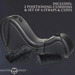 Image de Kinky Sex Chaise with Love Pillows Black