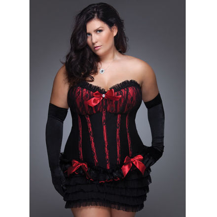 COQUETTE - CORSET 328 RED 3X4X