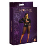 Moonlight -Plus Model 03 Long- Blk Dress