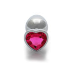 Ouch! 801 Plug Coeur Large Ruby Red OU801SIL