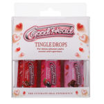 GoodHead - Tingle Drops 3 Pack 1oz. Chocolate, Chocolate Cherry, Chocolate Straw