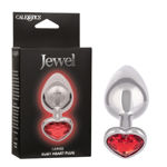 Jewel Large Ruby Heart Plug