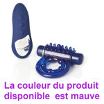 SENSUELLE REMOTE CONTROL BULLET RING PURPLE