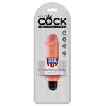 KING COCK 5" VIBRATING STIFFY WHITE FLESH PD5520-21