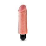 KING COCK 5" VIBRATING STIFFY WHITE FLESH PD5520-21