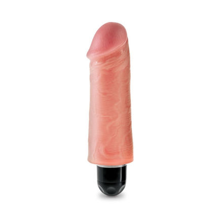 KING COCK 5" VIBRATING STIFFY WHITE FLESH PD5520-21