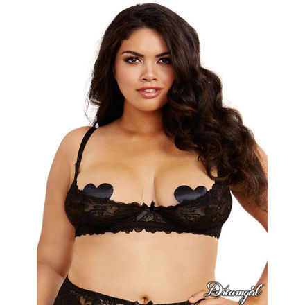 DG- Open Lace Bra 44 BLK