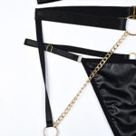 Simply Seductive- 4pcs Wet Look Medium SS5071-BLK