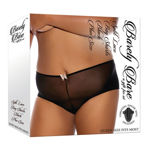 Split Boy Shorts - Blk - Plus Size EV000921